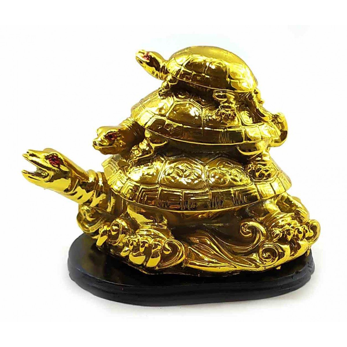 Черепахи камяна крихта золото (9х10х6 см)