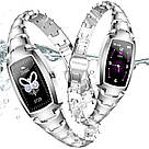 Розумний Фітнес-браслет для жінок час роботи 3 дні гарантія 12 місяців Supermiss Silver Pro, фото 4