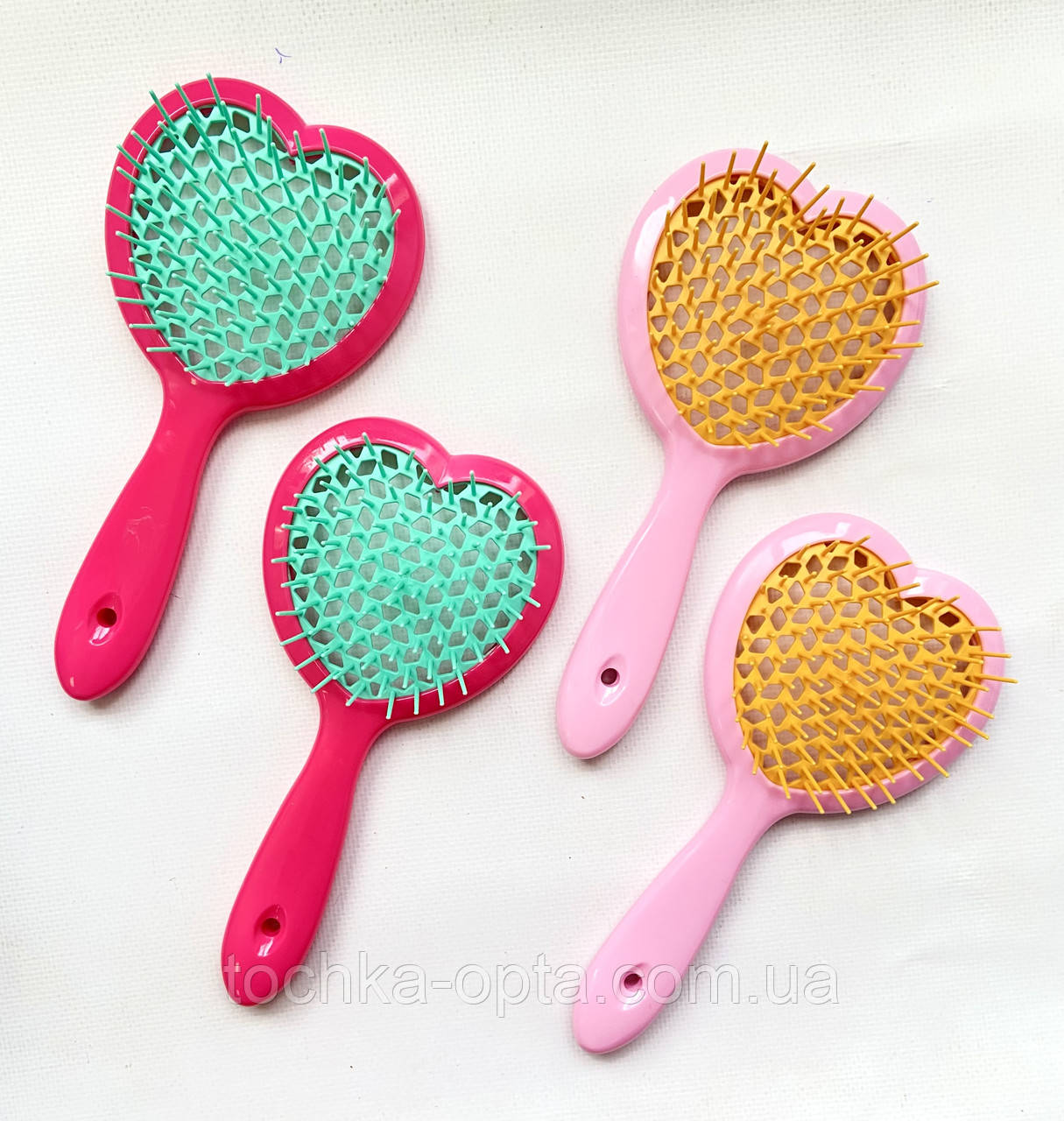 Масажна щітка для волосся SUPERBRUSH серце, фото 1