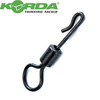 Вертлюг з кільцем і застібкою Korda Quick Change Ring Swivels №11 (8шт)
