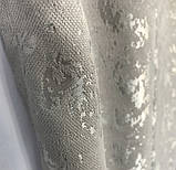 Готовий комплект мармурових штор на тасьмі з підхватами 150х270 см Колір Сірий, фото 10