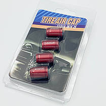 Захисні ковпачки на ніпеля Motosport Audi (Ауді) 4 шт Червоні, фото 2