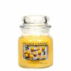 Аромасвічка ТМ Village Candle Свіжий лимон (час горіння 105 годин), фото 1
