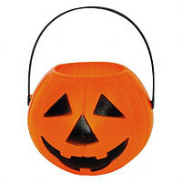 Корзина декор гарбуз на Хеллоуїн d-16,5 см