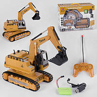 Екскаватор на р/у 614 світло, звук, музика, аккум.3.6 V, в коробці