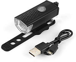 Велосипедна передня LED-фара (БІЛИЙ КОРПУС)