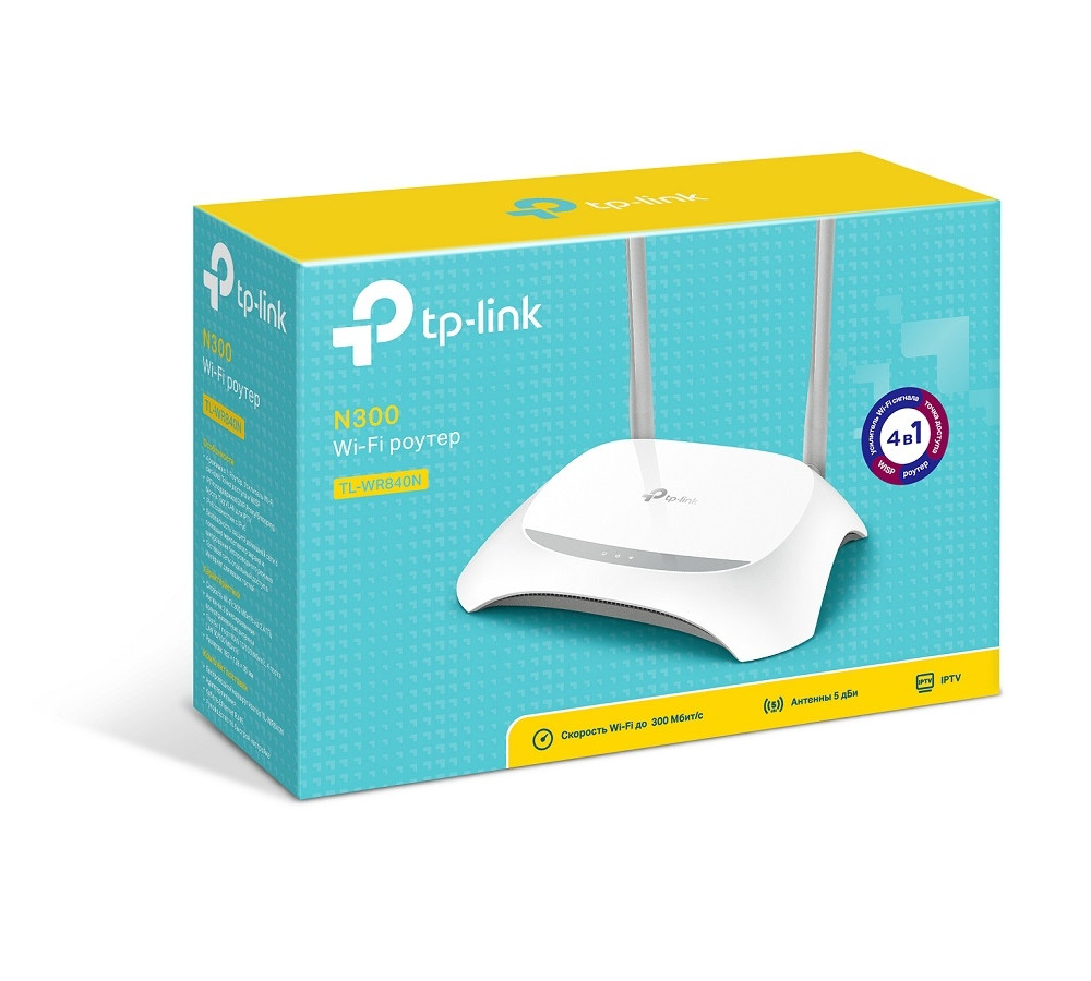 Wi-Fi роутер TP-LINK TL-WR840N, wifi тплинк, интернет вай фай маршрутизатор тп-линк 840 - фото 9 - id-p520757250