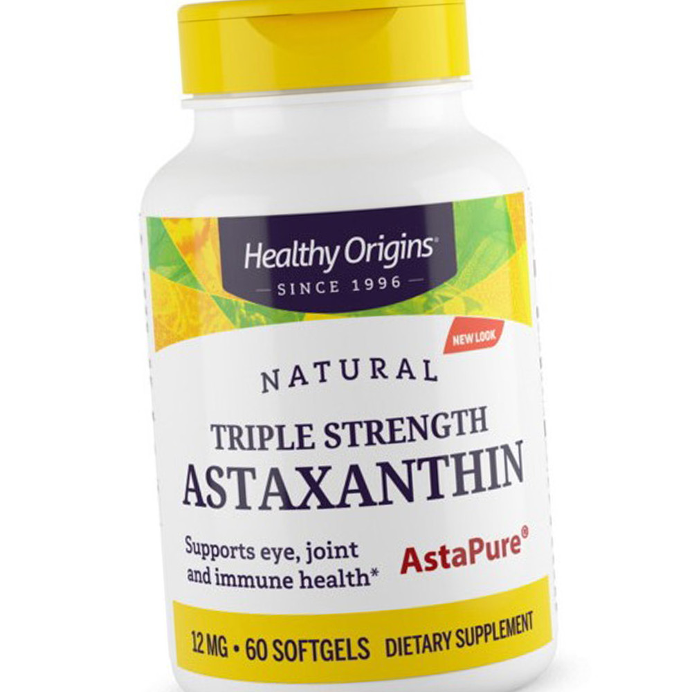 Астаксантин Triple Strength Astaxanthin 12 мг 60 капсул