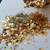 Декор ефект рваної фольги Glint Глінт, золото 10 мл