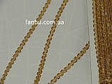 Вузька золота тасьма "змійка" (ширина 0.7 см) 1 упаковка 45метров, фото 3