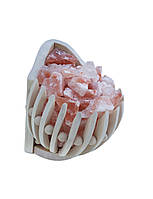 Гімалайський сіль для лазні та сауни PRO кутова корзинка 4,5 кг.