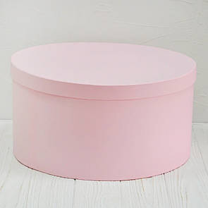 Шляпна кругла коробка d=40 h=20 см рожева