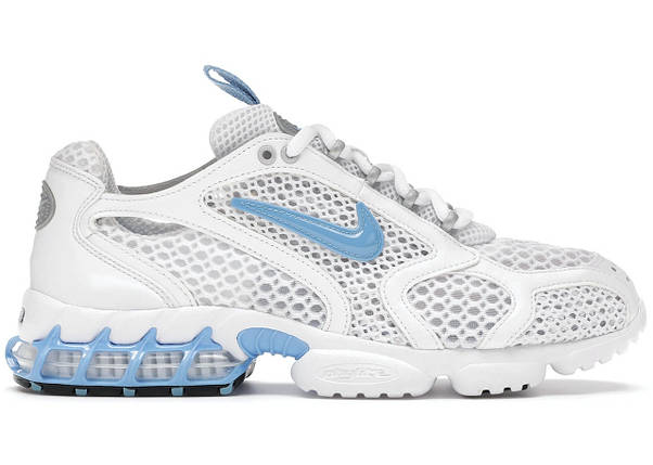 Кросівки Stussy x Nike Air Zoom r White University Blue, фото 2