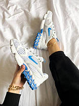 Кросівки Stussy x Nike Air Zoom r White University Blue, фото 3
