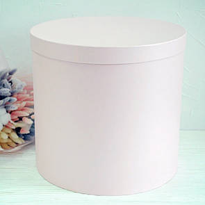 Капелюшна кругла коробка d= 31h=30 см рожева