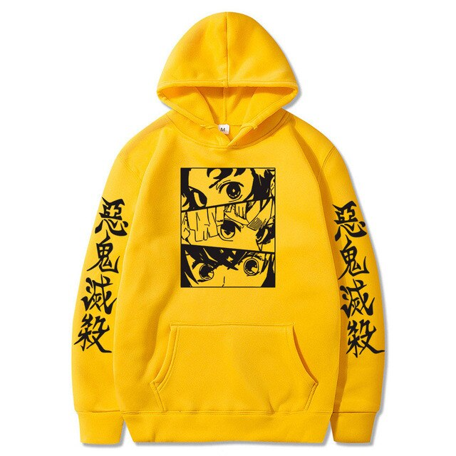 Худi жовтий LOYS Demon Slayer Harajuku