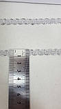 Вузька срібна тасьма "змійка" (ширина 0.7 см) 1 упаковка 20метров, фото 3