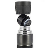 Термос Kamille чорний 950мл з нержавіючої сталі KM-2039, фото 2