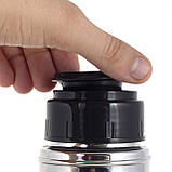 Термос Kamille чорний 950мл з нержавіючої сталі KM-2039, фото 7