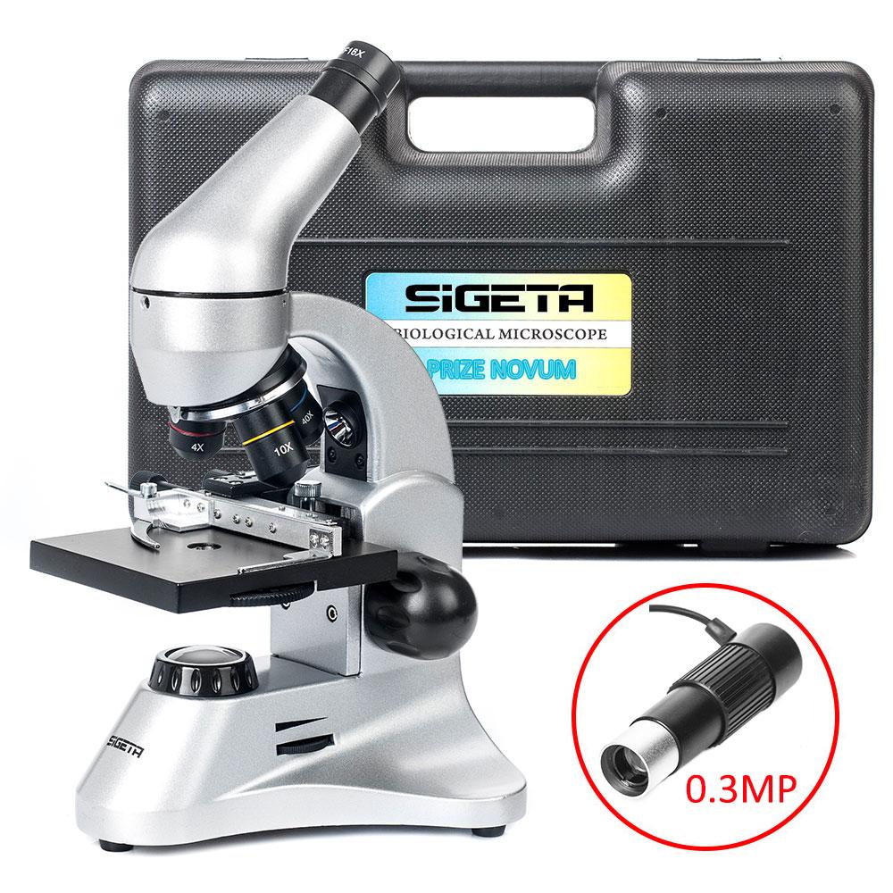 Мікроскоп SIGETA PRIZE NOVUM 20x-1280x з камерою 0.3 Mp (в кейсі), фото 1