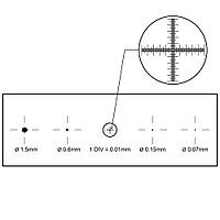 Калибровочная линейка SIGETA X&Y 1мм/100 Div.x0.01мм