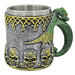 Кружка Дракон з черепами (cup-034)