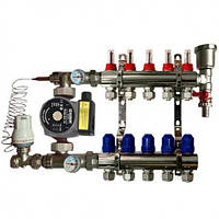 Колектор для теплої підлоги 1"х 5 виходів