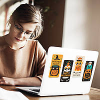 Набор маленьких наліпок Happy Halloween размір листа 155х300мм