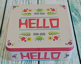 Жерстяна коробка 170х170х55мм принт №1