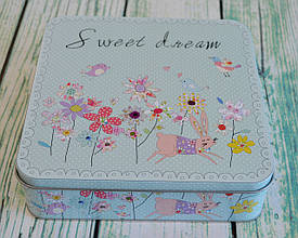 Жерстяна коробка 195х195х55мм принт №6