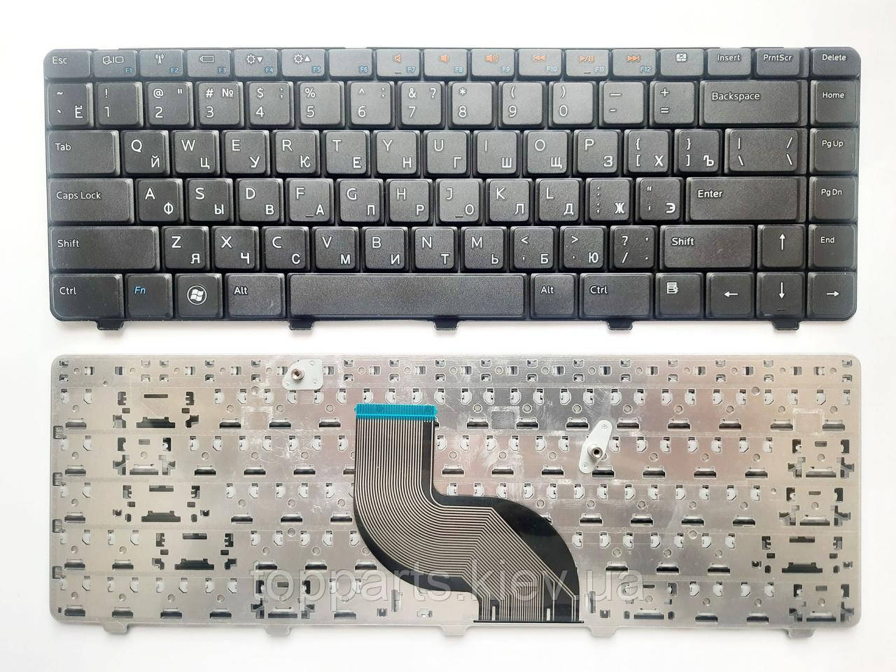 Клавіатура для ноутбуків Dell Inspiron M4010, M5030, N4010, N4030, N5030 чорна RU/US