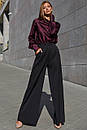 Широкі жіночі брюки палаццо Пауліно колір мокко 44 46 48 розміри, фото 6