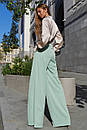 Широкі жіночі брюки палаццо Пауліно колір мокко 44 46 48 розміри, фото 9