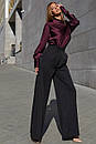 Широкі жіночі брюки палаццо Пауліно колір мокко 44 46 48 розміри, фото 8