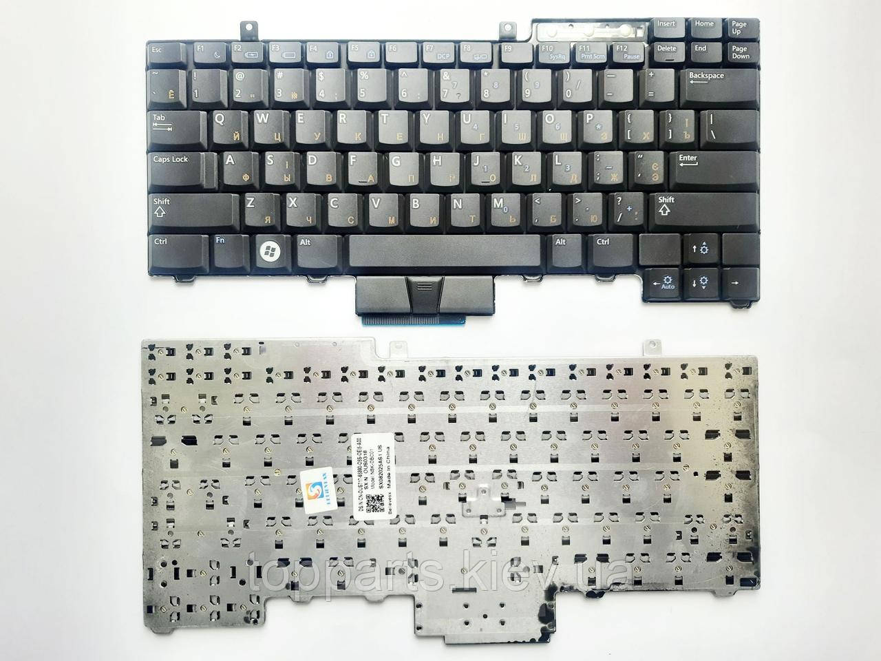 Клавіатура для ноутбуків Dell Latitude E5300, E5400, E5500, E6400, E6500 чорна без ТП RU/US