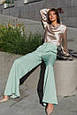 Широкі жіночі брюки палаццо Пауліно колір мокко 44 46 48 розміри, фото 10