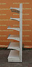 Торгові односторонні стелажі «Колумб» 200х100 см., на 6 полиць, з бар'єрами, Б/у, фото 4