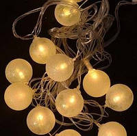 Гірлянда Фігурки 12 LED, "КУЛЬКА ПЕРЛАМУТР", 5м+ перехідник