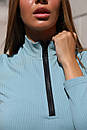 Жіночий трикотажний чорний комбідрес Аміго боді з довгим рукавом 42 44 46 48 розміри, фото 7