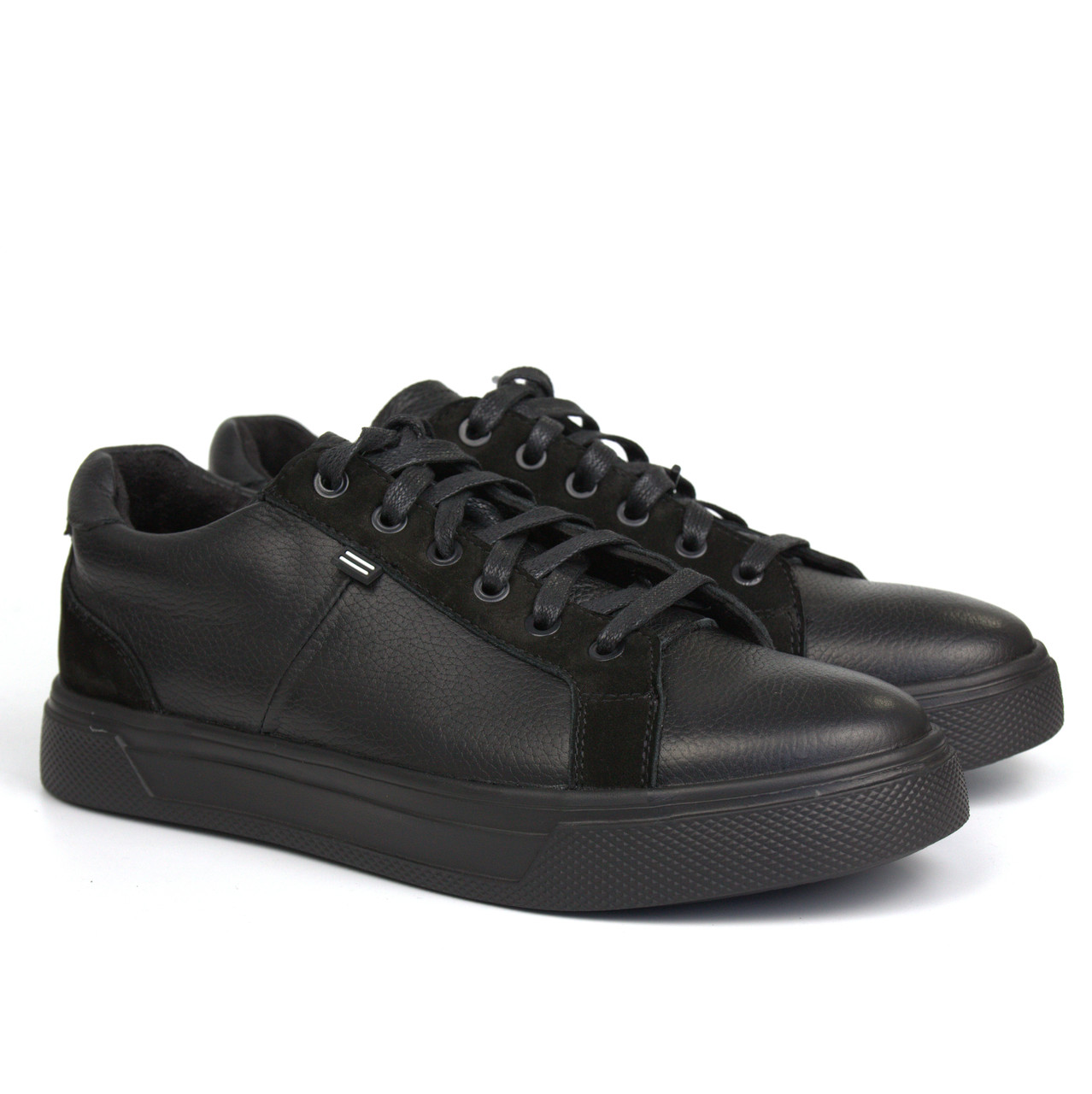 Полегшені чорні кеди шкіряні кросівки чоловіче взуття Rosso Avangard Puran Black Floto EVA