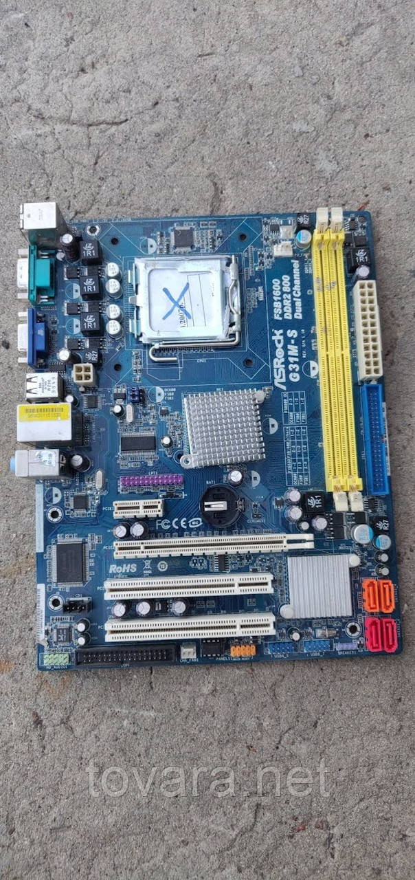 Мат. плата ASRock G31MS LGA775 G31 PCIE+SVGA+LAN SATA MicroATX 2DDR2
