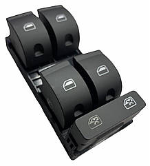 Кнопка склопідіймача Ауді А4, Блок управління склопідйомниками Audi A4 02-08, Seat Exeo (09-14) 8E0959851B