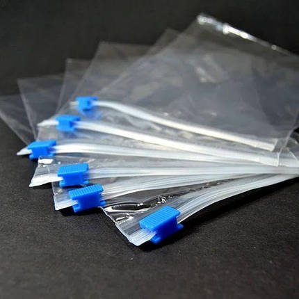 Пакети для зберігання і заморожування продуктів зі слайдером 1.6 л набір 25 шт 286х279 мм, фото 1