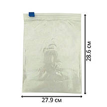 Пакети для зберігання і заморожування продуктів зі слайдером 1.6 л набір 25 шт 286х279 мм, фото 5