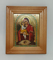 Икона Почаевская, икона Пресвятой Богородицы для дома 15х13,5см