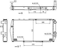 Радиатор охлаждения Audi 100/200 -90