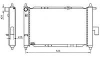 Радиатор охлаждения Daewoo Matiz 03-