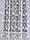 Білий фатин із кордовою ниткою, мікросітка рядами та вишивкою "коронки", фото 4