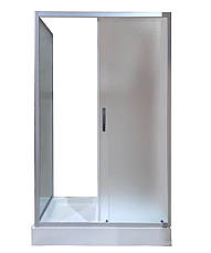 Душова кабіна 100*80*195 см прямокутна на низькому піддоні, скло матове 5 мм ТМ Ko&Po, фото 2