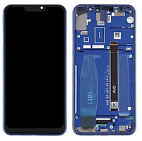 Дисплей (екран) для Lenovo Z5 + тачскрін, чорний, оригінал (Китай) з передньою панеллю синього кольору